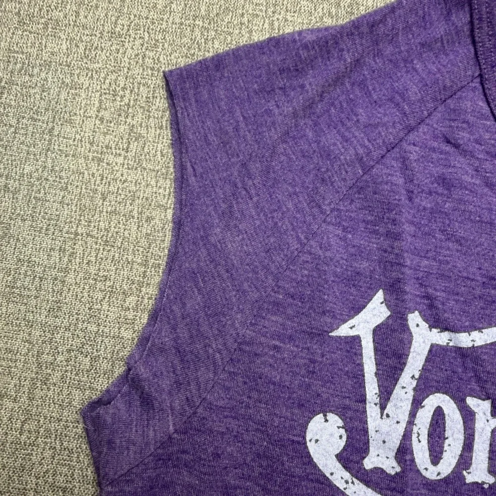 VTG Von Dutch Purple Heather Cap Sleeve T-Shirt Graphic Tee Y2K Women's Small